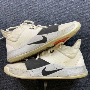 Nike PG 3 Shoes Mens Size 8 White Black Basketball Sneakers AO2607-101 Moon